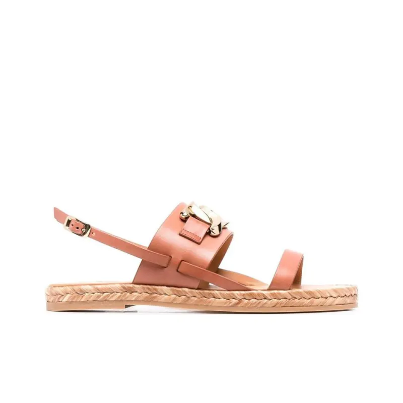 TOD'S Chain-link Slingback Sandals-1