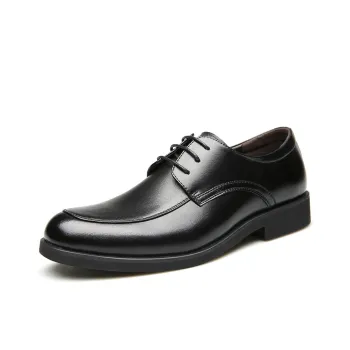 HUANAI Dress Shoes Men Low Top Black