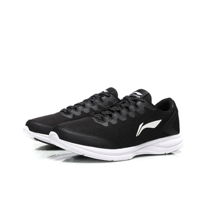 LiNing Non slip Lightweight Low Top Running Shoes Unisex Black-2