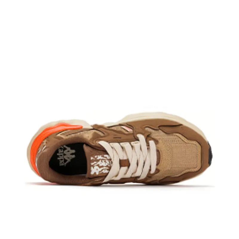 Kappa Durable Breathable Low Top Casual Running Shoes Unisex Brown-4