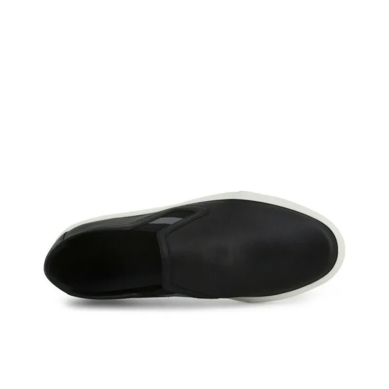 GUCCI Leather Low Black White Women's-2