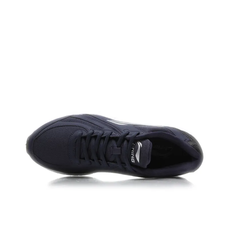 LiNing Shock Absorbers With Slip Resistant And Abrasion Resistant Properties Low Top Running Shoes Men's Ink Blue-2