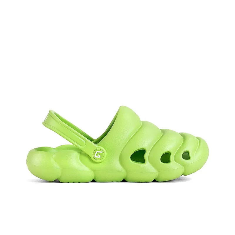 GOTO Donut Slippers Clogs Women's Green Apple-1