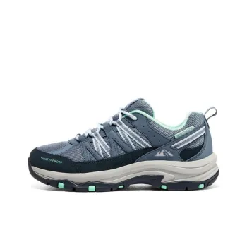 Skechers Trego Cushioning Anti Slip And Wear Resistant Low Top Casual Shoes Women's Gray Blue