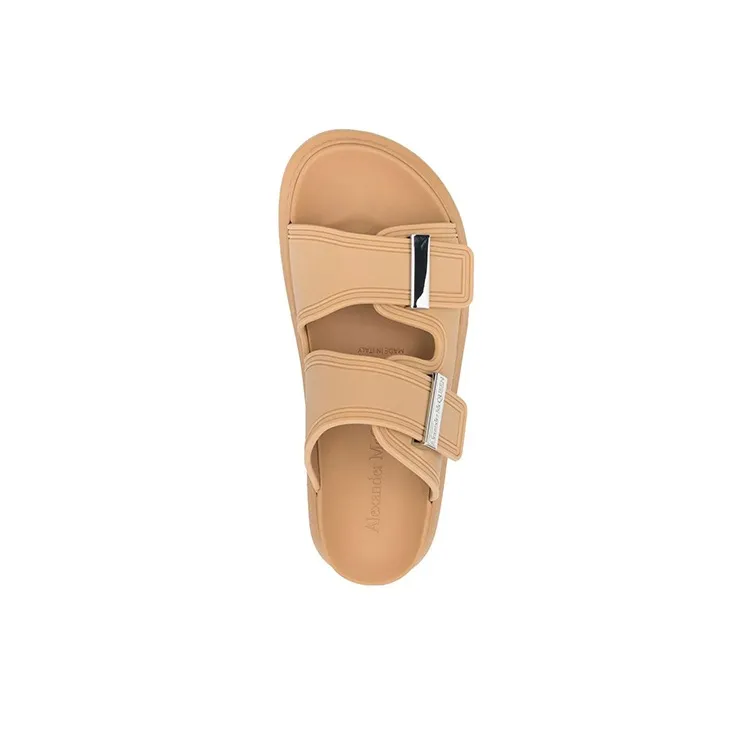 Alexander McQueen Slide Slippers Women's Brown-2
