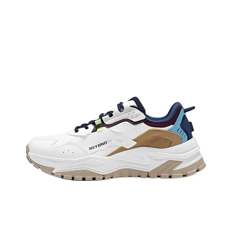 361° Shock Absorbers With Slip Resistant And Abrasion Resistant Properties Low Top Running Shoes Men's Blue, White-0