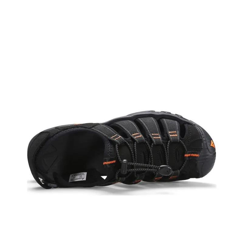 HUMTTO Beach River Trekking Shoes Sports Sandals Men's Black Orange Color-2