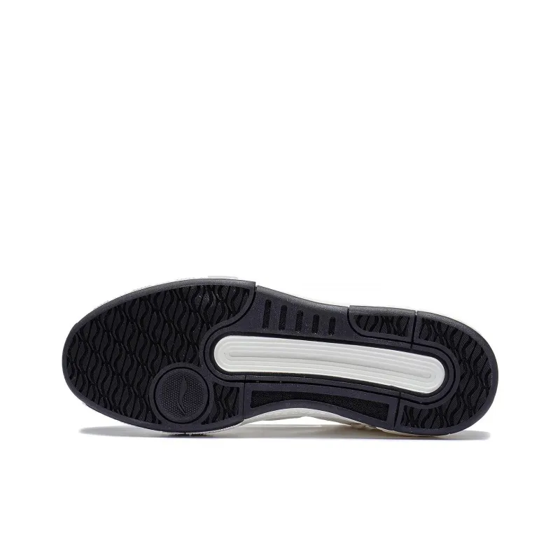 LiNing Dawn Light Morning Glow Warm Height Increasing Low Top Skateboard Shoes Men's White Gray-4