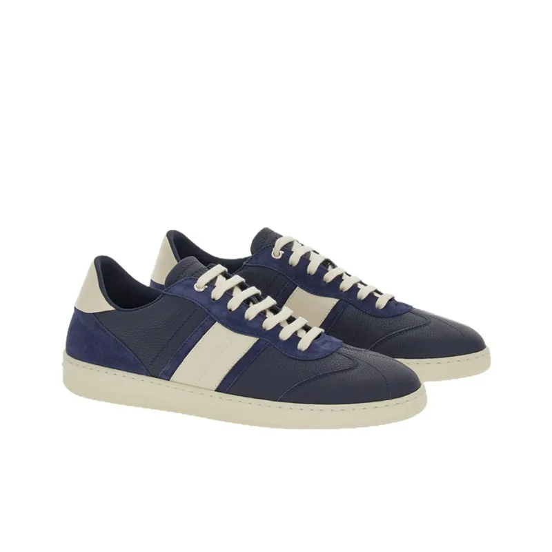 FERRAGAMO Logo debossed Leather Sneakers-1