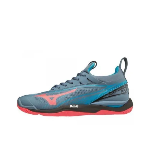 Mizuno Training Shoes Women's Low-Top Gray/Blue/Pink