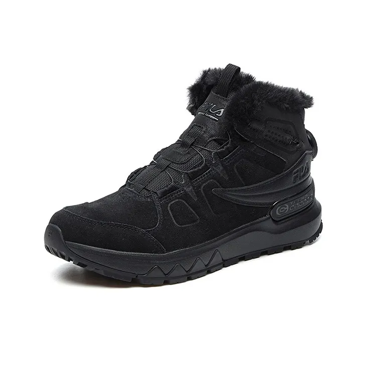 FILA LYNX TERRAIN BOA Cushioning Anti Slip And Wear Resistant High Top Running Shoes Women's Black-2