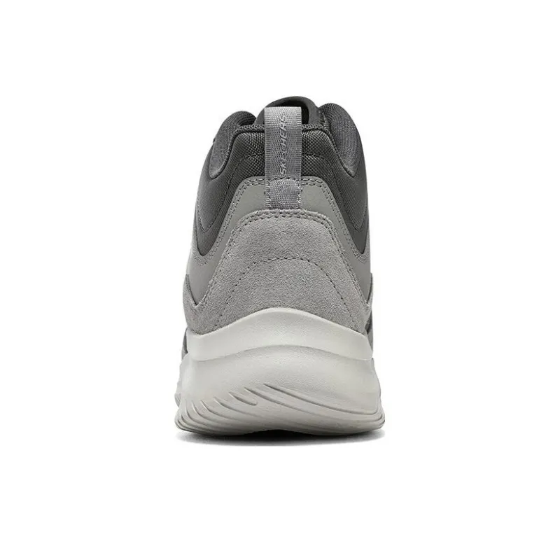 Skechers 3.0 Anti Slip Wear Resistant Mid Top Casual Shoes Men's Gray-3
