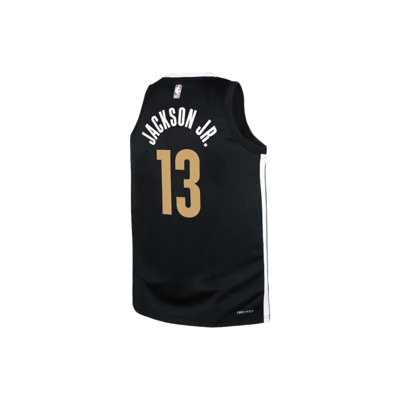 NBA Memphis Grizzlies Nike City Swingman Jaren Jackson Jr Basketball Jerseys Men's Black-1
