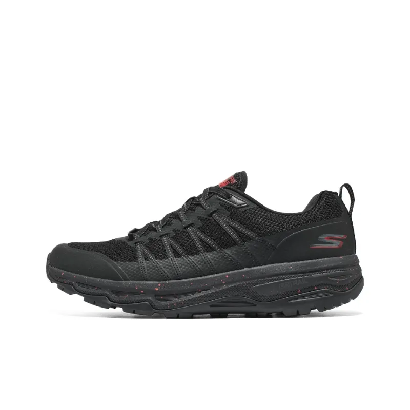Skechers Breathable Low Top Running Shoes Men's Black-0