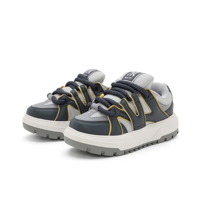 MLB New York Yankees Anti-Slip Wear-Resistant Low-Top Casual Shoes Unisex Gray-2