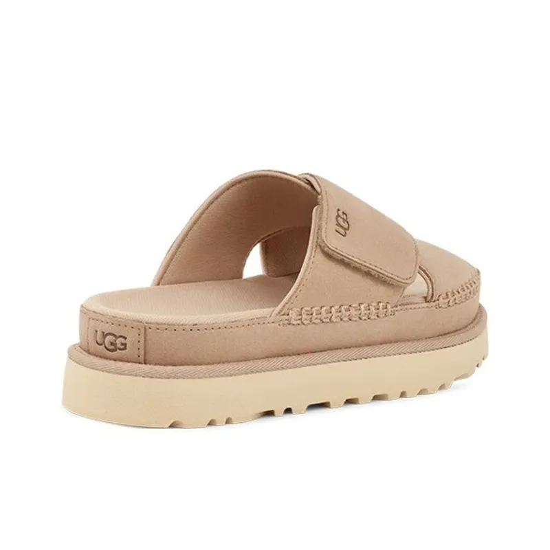UGG Goldenstar Cross Slide Driftwood Women's-2