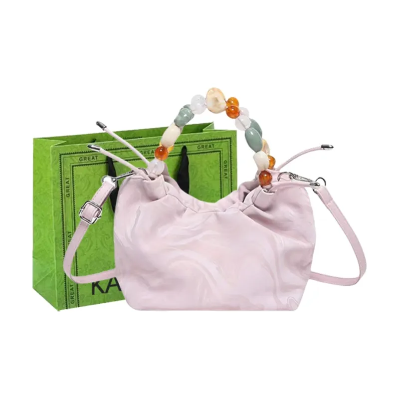 KARUISHA PU One Shoulder Handbag Women's Black/Silver/Pink/White-10