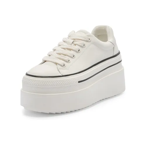 C°BANNER Low Top Skateboard shoes Bold Women's White