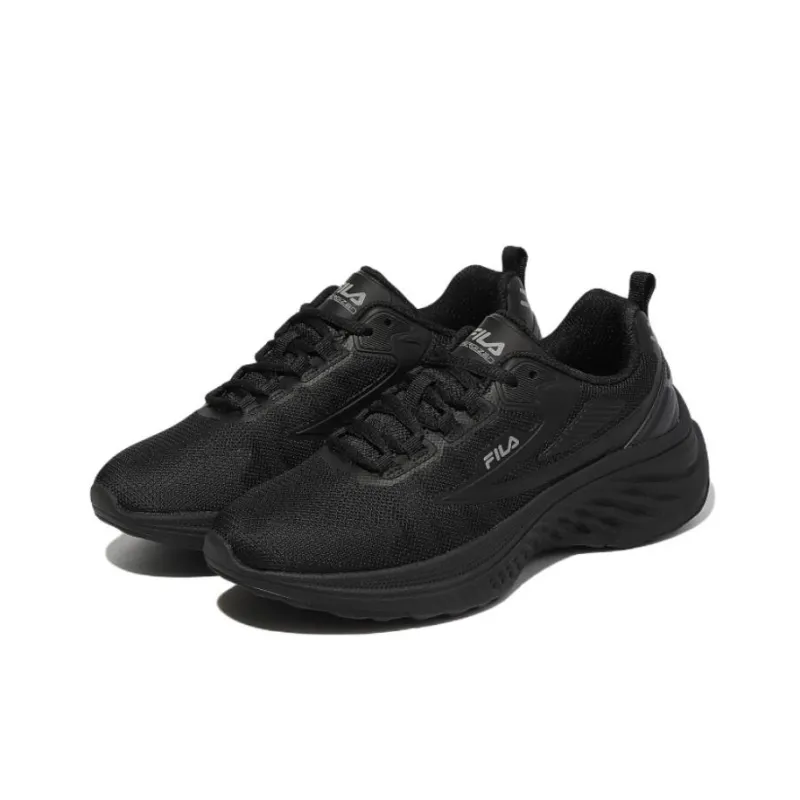 FILA Trazorus N3 Cushioned Slip Resistant Abrasion Resistant Breathable Low Top Casual Shoes Unisex Black Korean Style-2