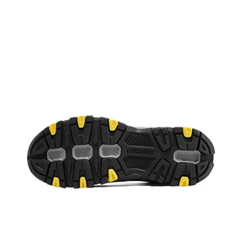 Skechers Outdoor Cushioned Slip Resistant Low Top Casual Shoes Men's Charcoal Gray-4