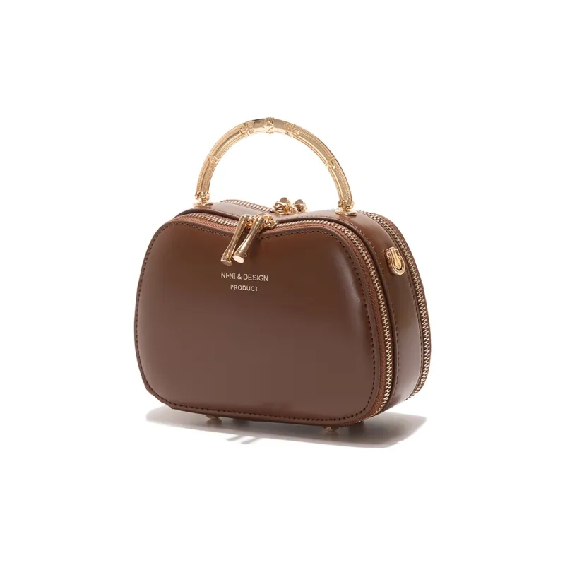 GXFMOD Cow Leather Shoulder Bag, Crossbody Bag, Handbag Women's Caramel-4