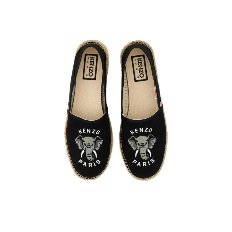 KENZO Elephant Canvas Espadrilles-3