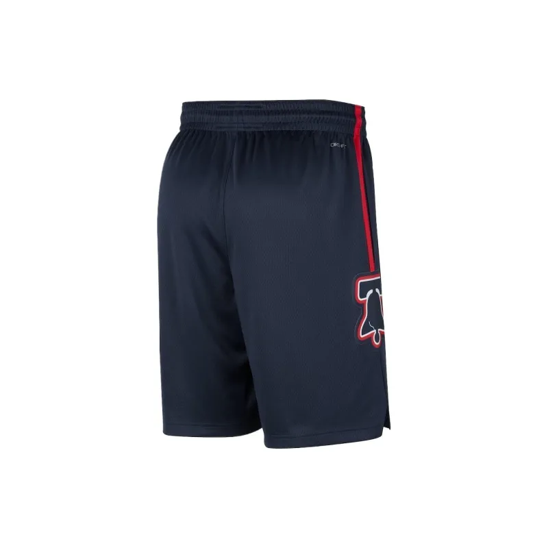NBA Nike Philadelphia 76ers City Edition Swingman Basketball Shorts Men's Blue-1