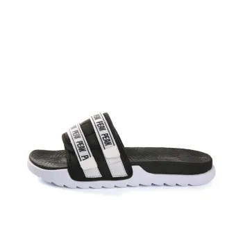 PEAK Rubber Sole EVA Quiet Slide Slippers Men's Black White