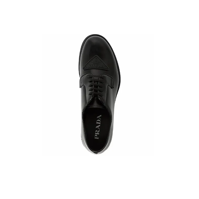 PRADA Dress Shoes Men Low-Top Black-3