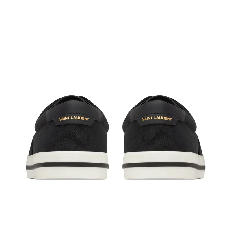 SAINT LAURENT Low Top Stylish Skateboarding Shoes Men's Black-4