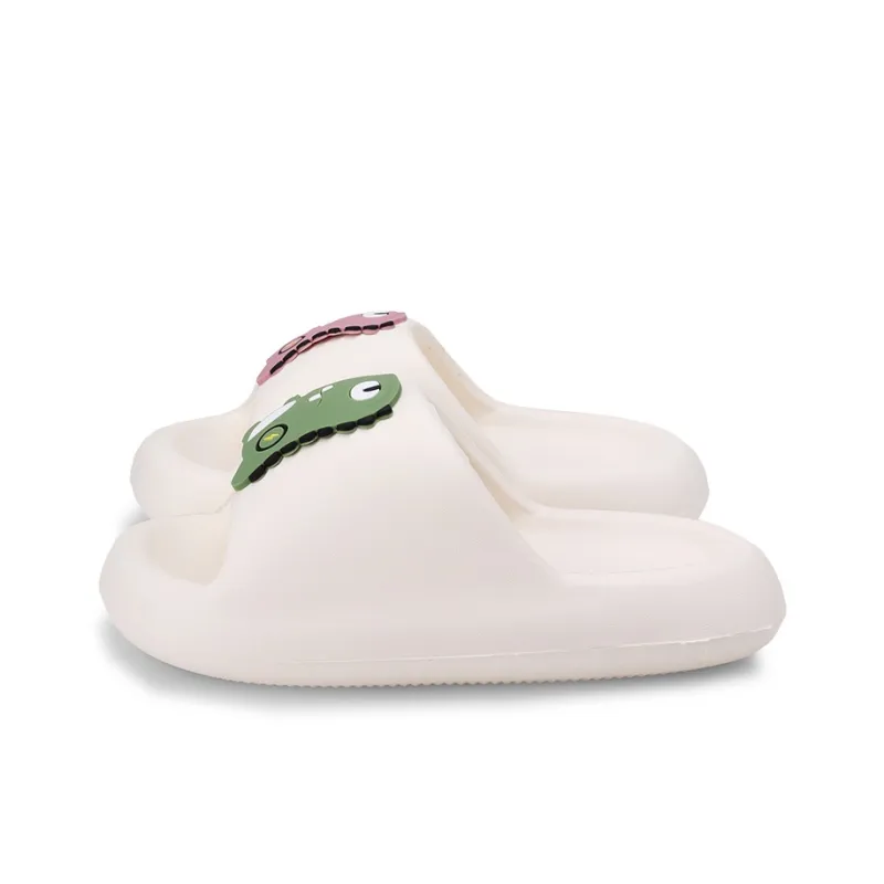 XMISTUO Slide Slippers Unisex White/Black-1