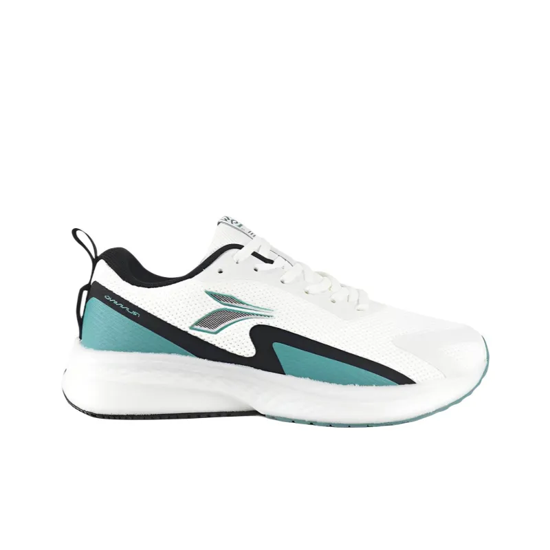 361° Wear Resistant Slip Resistant Rebound Lightweight Low Top Running Shoes White Cyan-1