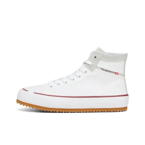 DIESEL Canvas Shoes Women's High-Top White