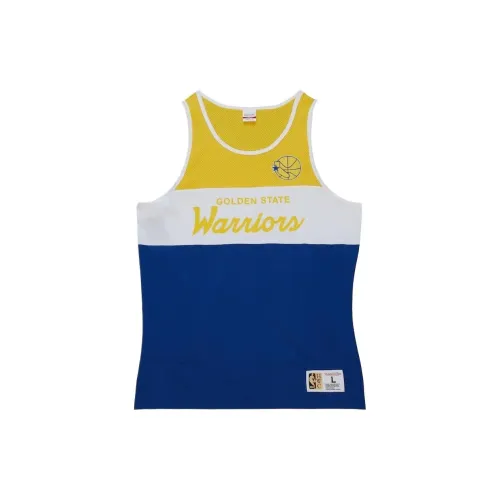 Mitchell Ness X NBA Golden State Warriors Basketball Jerseys Men Blue