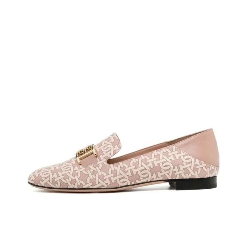 BALLY Logo-print Leather Loafers-0