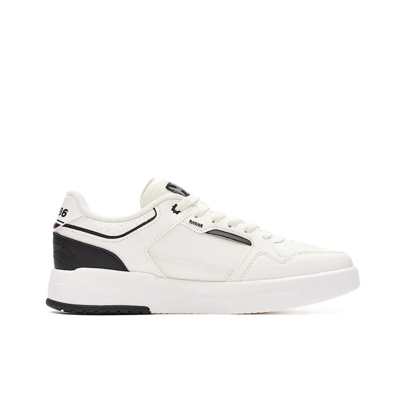 TOUWENZI D x 361° Headword D Co Branded Slip Resistant And Breathable Low Top Skateboard Shoes Women's Feather White-1