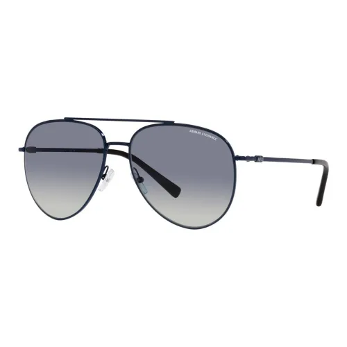 ARMANI EXCHANGEAE Metal Aviator Sunglasses Men's Blue