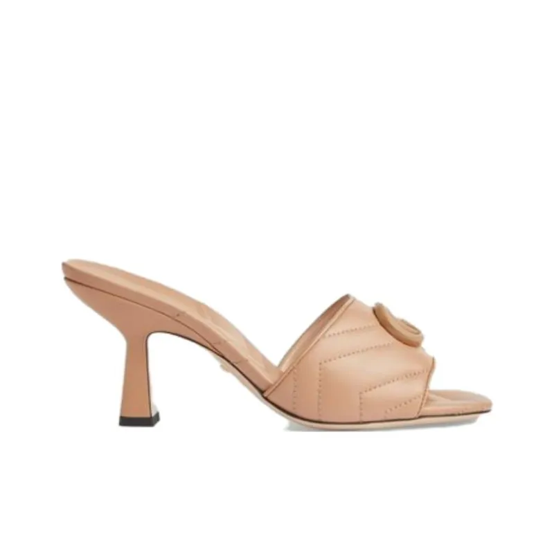 GUCCI Stylish Sandal 7.5cm Women's Nude-1