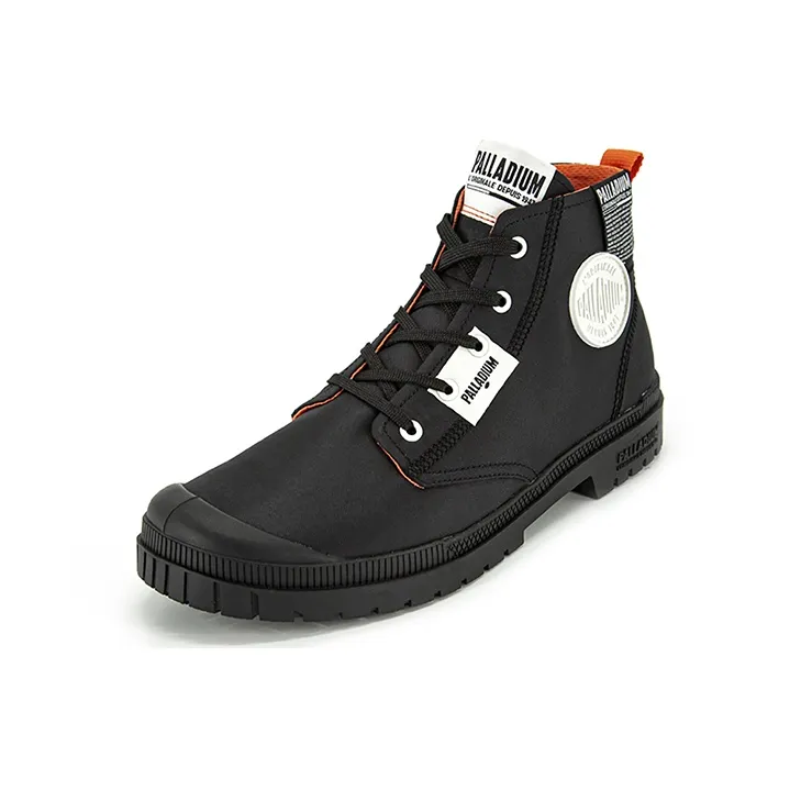 Palladium Canvas Shoes Unisex High Top Black-1