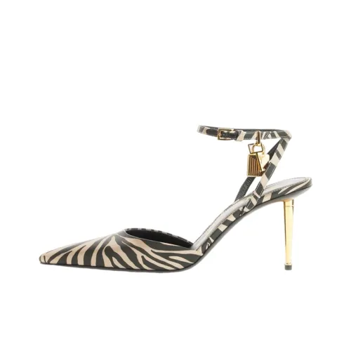 TOM FORD Padlock 80mm Zebra-print Pumps