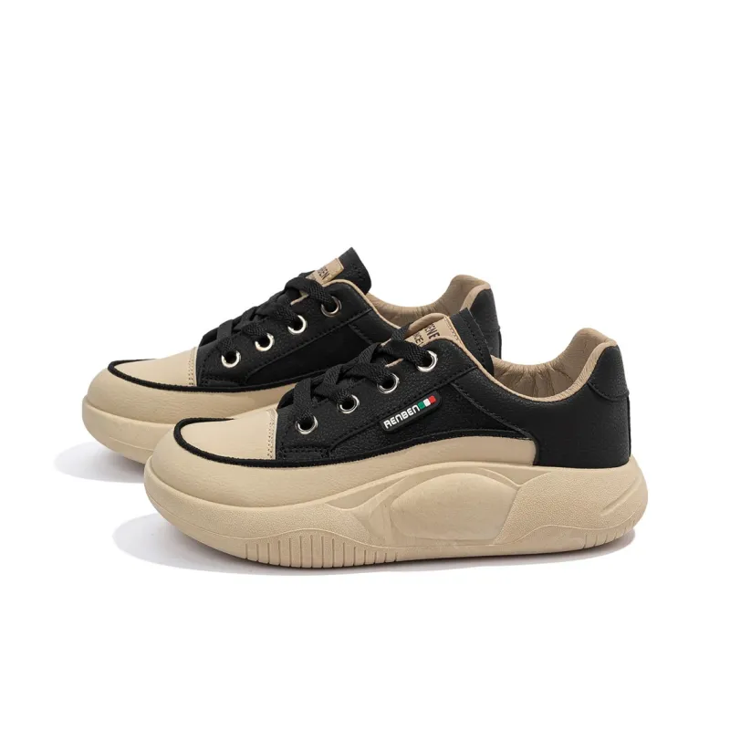 Humanism 1986 Thermal Height Increasing Lightweight Low Top Casual Shoes Women's-1
