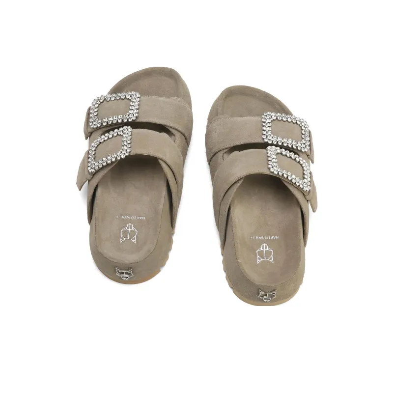 Naked Wolfe Other Abrasion-Resistant Slide Slippers Women's Umber-2