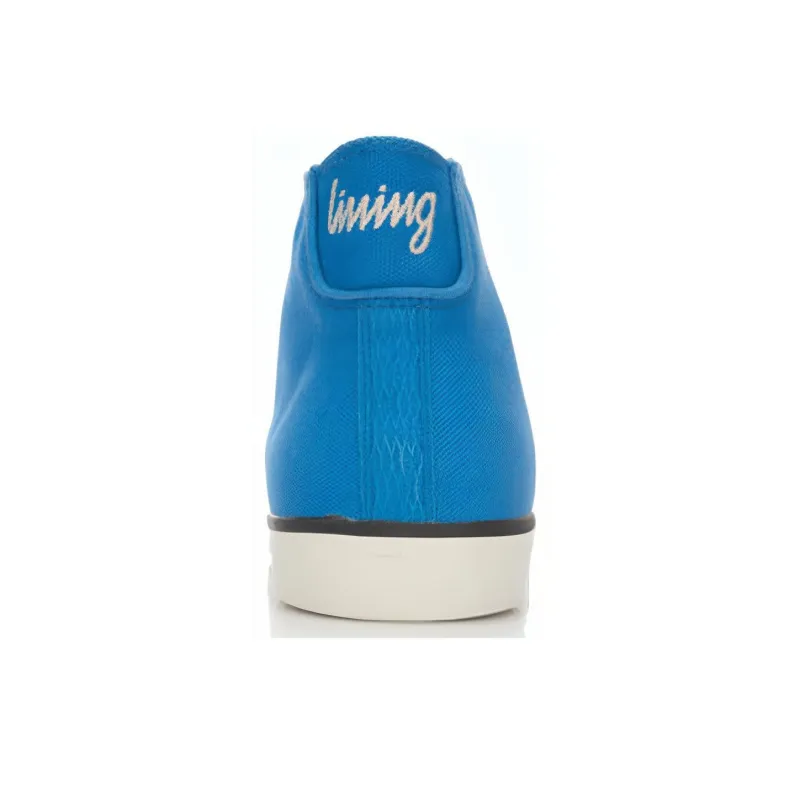 LiNing High Top Skateboard Shoes Men's Blue White-3