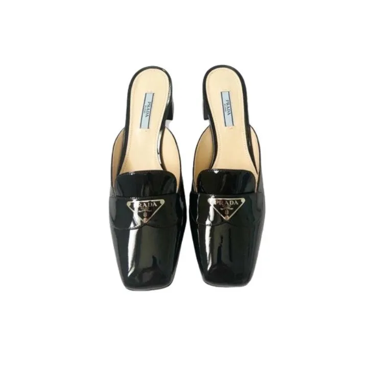 PRADA Odor Resistant Closed Toe Slippers Women's Black-3