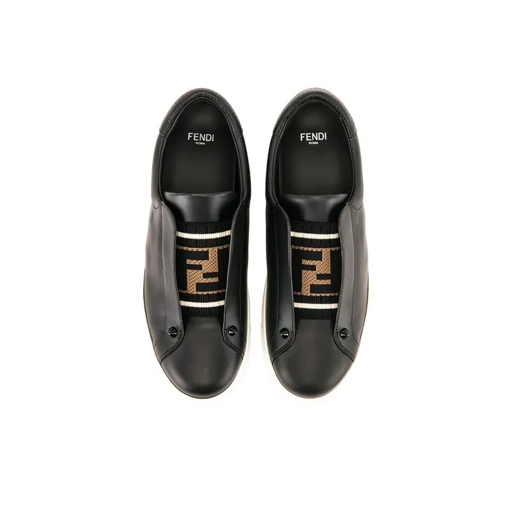 FENDI Stylish Skateboarding Shoes Women's Black-3