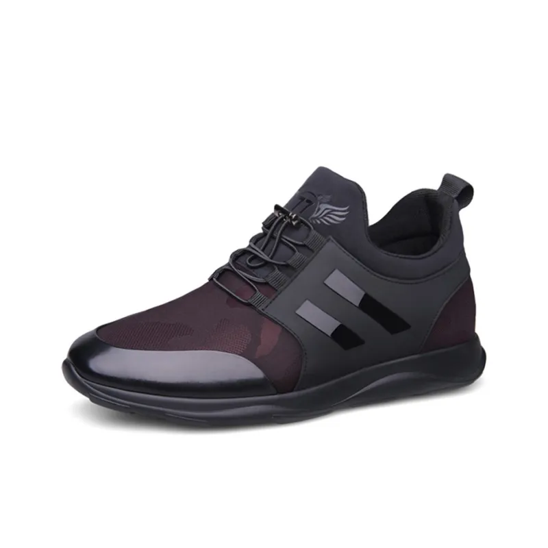 SULEGAO Lightweight Low Top Casual Shoes 7cm Unisex-32