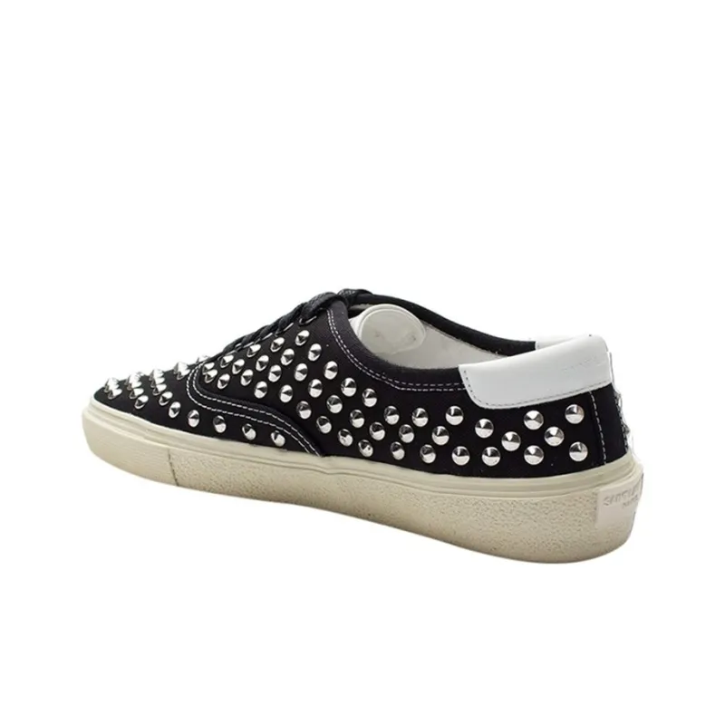 SAINT LAURENT Low Top Stylish Skateboarding Shoes Men's Black-3