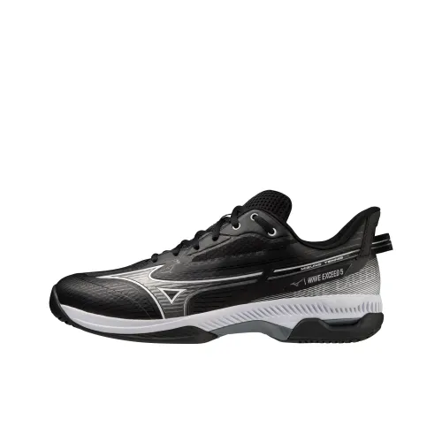 Mizuno Wave Exceed Tour 5 AC Cushioning, Slip Resistant, And Abrasion Resistant Low Top Tennis Shoes Unisex Black