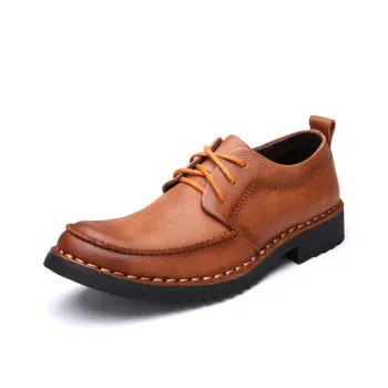 Laoks Men's Casual Shoes Men Low Top Brown/Black