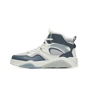 Anta Flame 3 Non slip Lightweight High Top Skateboard Shoes White Blue